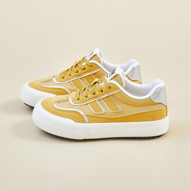 Women Shoes 2025 Spring Autumn New Breathable Non Slip Platform Sneakers Comfortable Height Increase Lace-up Casual Shoe