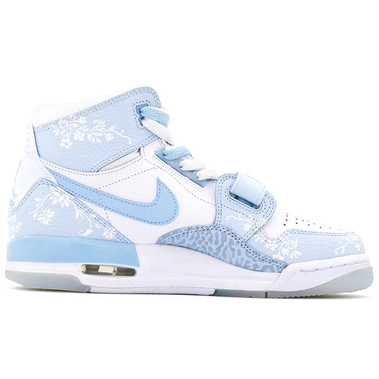 Jordan Legacy 312 High Top Vintage Basketball Shoes Women's Carolina Blue FV8118-141(team-A)