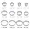 12Pcs 1.2 Inch Height Circle Pastry Cutters 1.02-4.45in Biscuit Molds  Soft Objects