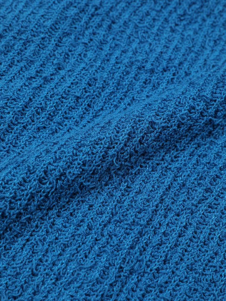 Esn Essential Boucle Knit Cardigan Blue