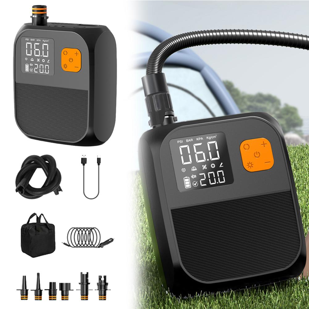 Boat Kayak Accessories High Pressure 20PSI Portable Air Compressor Inflation Paddle Board Pump for Surfing Kite Mattress Tent