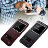 Für Samsung S6 S7 S7edge S6edge Leder Handyhülle mit stoßfester Dual-Fenster Klappabdeckung für Zuhause und Reisen