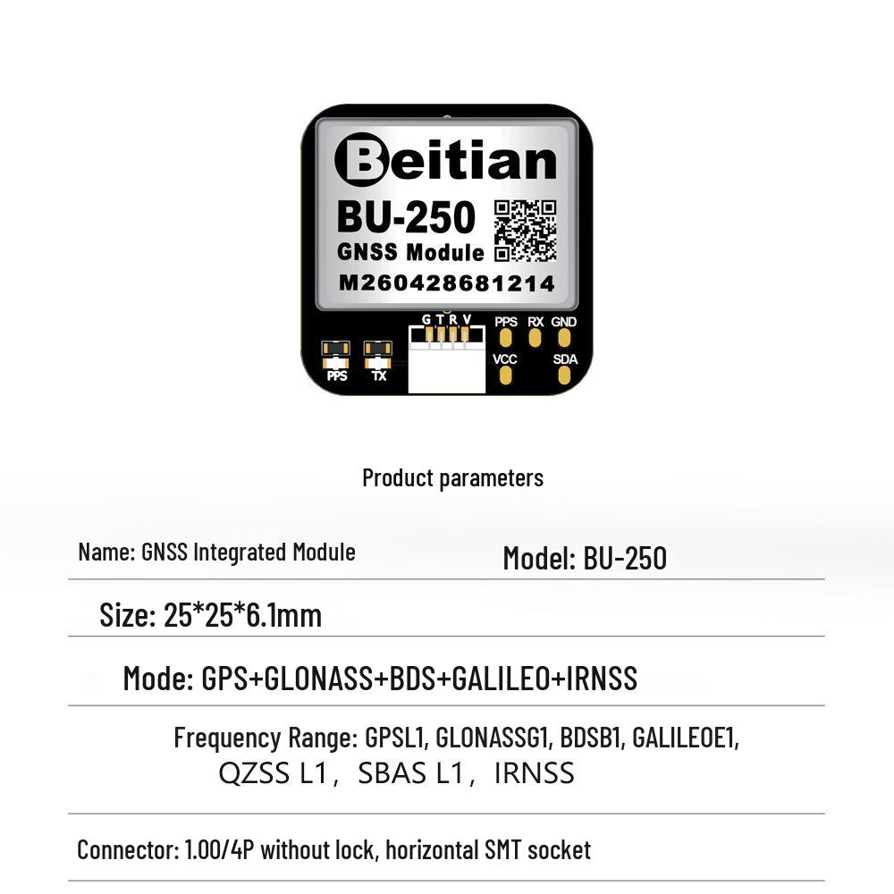 Beitian GPS Antenna with Integrated Beidou-3 TTL Microstrip Flash BD-220ZF
