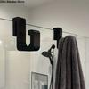 5Pcs 3D Heavy-duty Shower Door Hook Clamp On Design Waterproof Bathroom Hanger Space Saving No Drilling Required