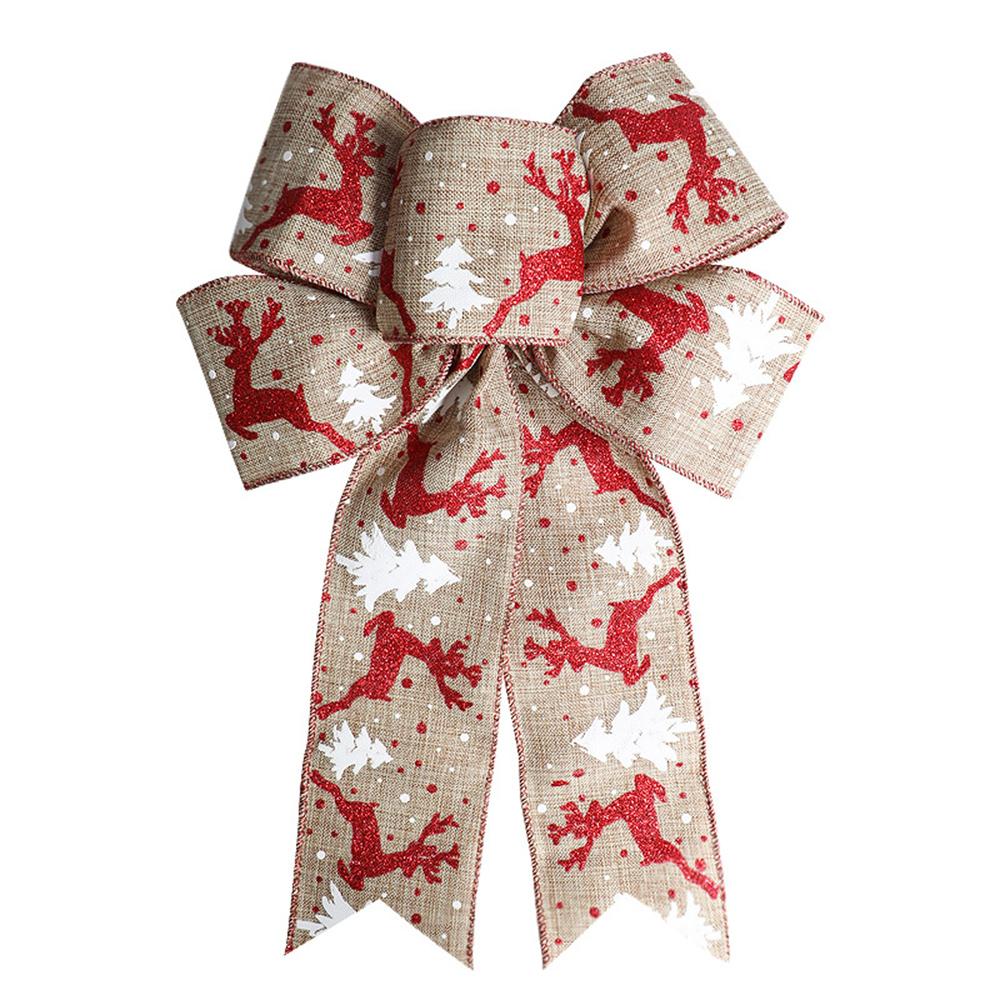 

NEW 2024 Christmas Ribbon Bow Christmas Tree Decoration Handmade Christmas Ornament New Year s Day Celebration Room Decoration