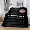 Bold White Logo Design Blanket Soft Warm Cozy Perfect for Sofa Bed Livingroom for All Occasions Stylish Decor Best Holiday Gift for Friends Family