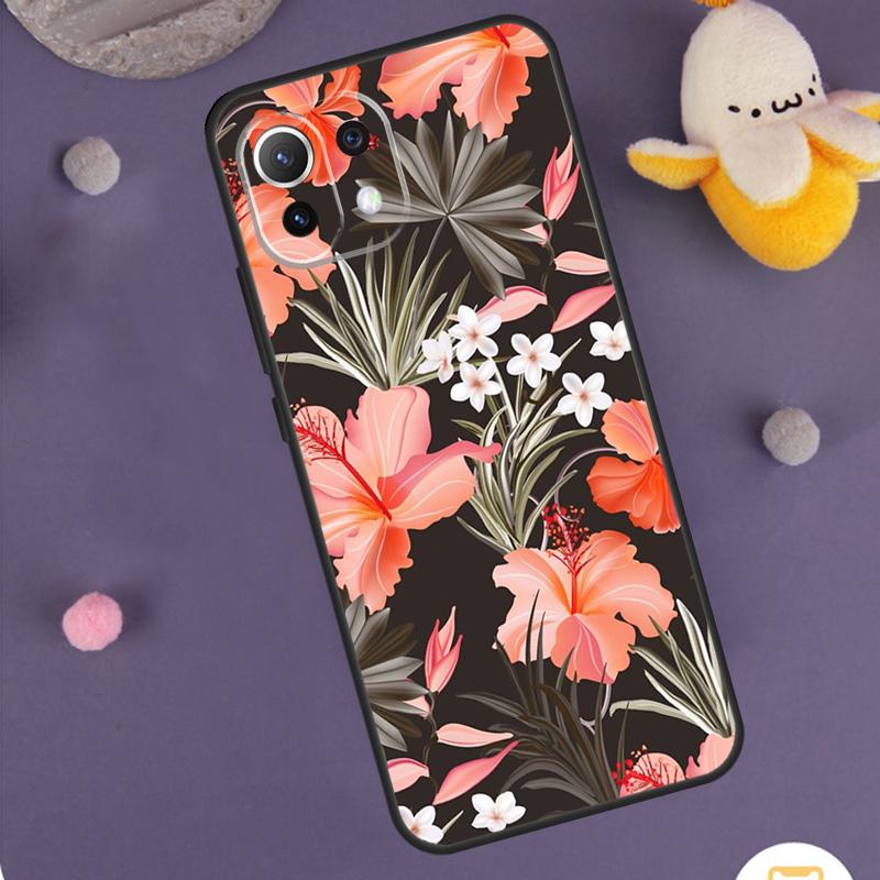 Tropical Paradise Hawaiian Flower Case For POCO X3 X5 X6 M6 Pro F6 F3 F5 M5s Xiaomi 14 13 Ultra 12 Lite 11T 12T 13T Pro Cover