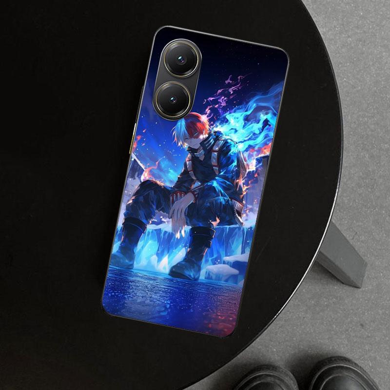Todoroki Shoto MHA My Hero Phone Case Cover for Xiaomi Poco X6 X5 X7 Pro F7 Ultra Redmi 15C 15 13C 13 12C 12 10C 10 10A 9C 9A 9T