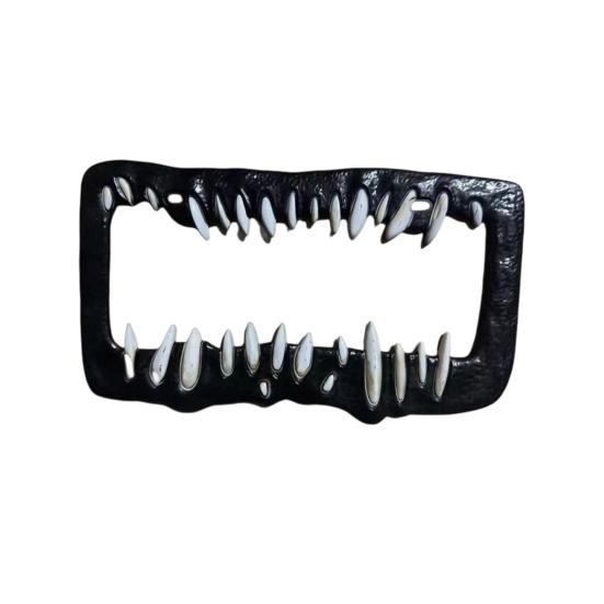 Halloween Horror License Plate Frame Universal Fit Simple Installation Weather-Proof