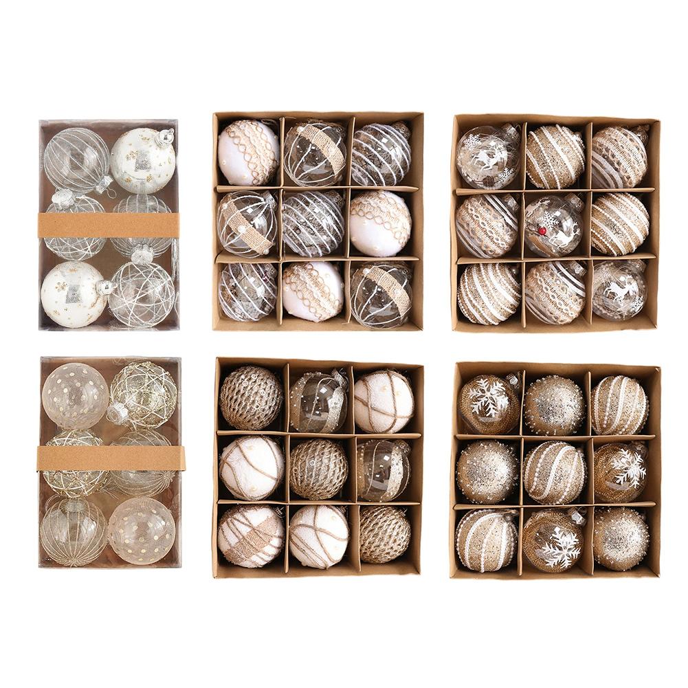 Christmas Ball Ornaments Plastic 80mm 3 15 inch Xmas Baubles Set for Holiday Tree Wedding Anniversary and Party Decoration