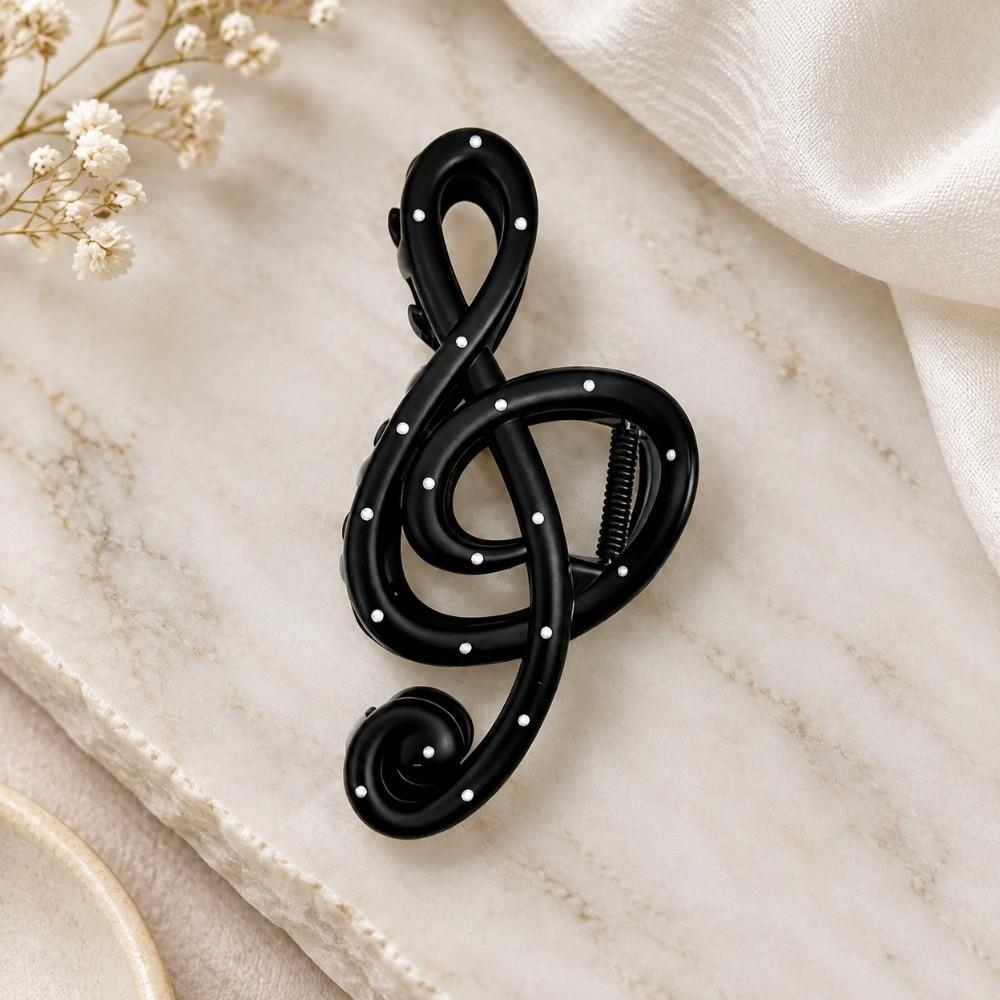 Oversize Shark Clip Headwear Polka Dot Hair Barrettes Retro Musical Note Hair Claw Headwear