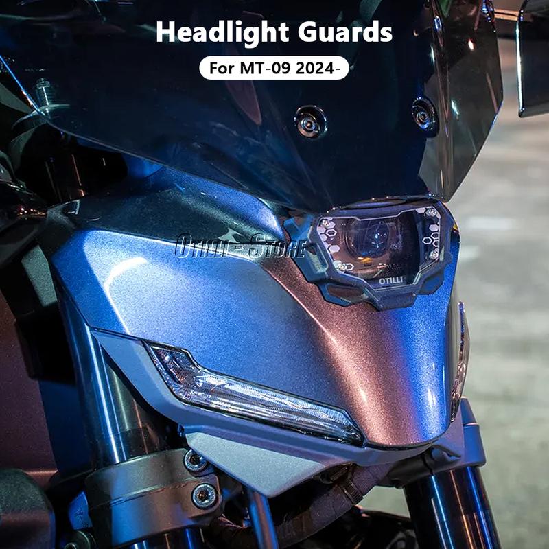 New Motorcycle Accessories Light Front Headlight Protector Guard Lense Cover For Yamaha MT-09 MT09 MT 09 2024 2025