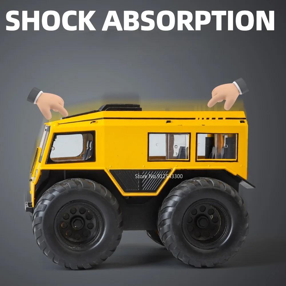 Modèle de jouet de voiture tout-terrain russe Sherp à l'échelle 1/24 Corps en alliage Son Lumière Portes ouvrantes Amortissement Véhicule tout-terrain Cadeau pour enfants