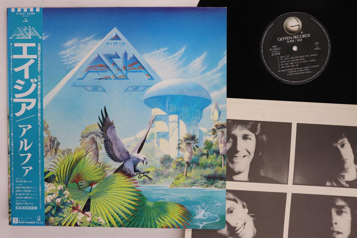 

LP Record ASIA Alpha P13317 GEFFEN 1986 Japan Obi Rock Used