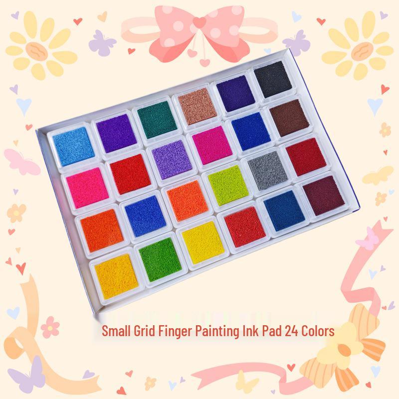 Children's Angel Fingerprint Art Book & Inkpad Painting Set for Toddlers