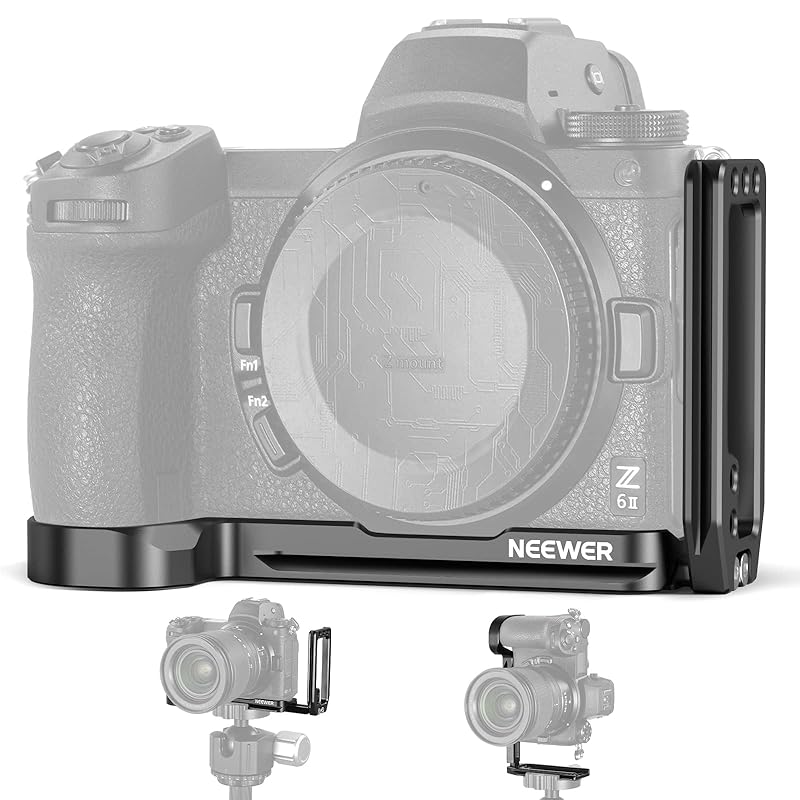 

NEEWER quick release camera L bracket L type aluminum alloy camera plate anti twist pin 1/4 thread Arca type dovetail For YouTube videos and photos