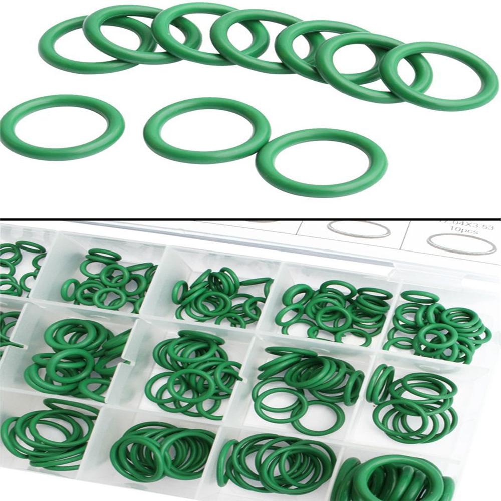 270Pcs 18 Sizes Universal Car Air Conditioning HNBR O Rings Car Auto Repair Tools Rubber Air Conditioning Refrigerant Ring Set