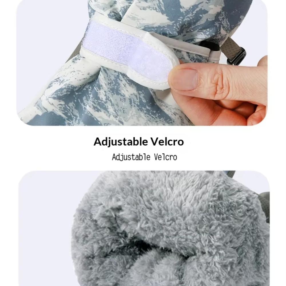 Coexistence New Unisex Cotton Fleece-Lined Winter Warm Gloves Protective Touchscreen Design for Running Gym & Weight Lifting