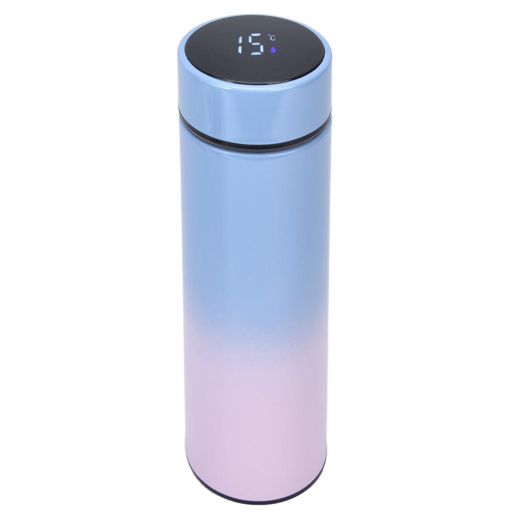 Smart Water Bottle 500ml LED Display Double Walled Stainless Steel Vacuum Insulated Water BottleTop