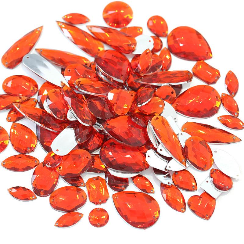 Mixed Shape Imitation Table Double Hole Mesh Hand Seam Drill Acrylic Drill, Special-Shaped Drill Diy Accessorie Flat Bottom Drill Beauty Sticker Drill