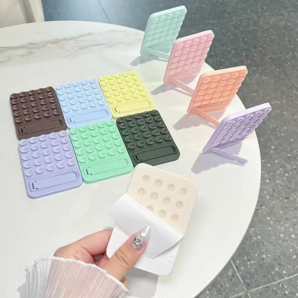Trendy Silicone Suction Cup Phone Holder - Dopamine Color