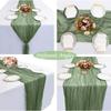 6 Pack Green Table Runner Wedding Banquet Boho Wedding Baby Bridal Shower Decor Table Runner Holiday Banquet Luxury Tablecloth