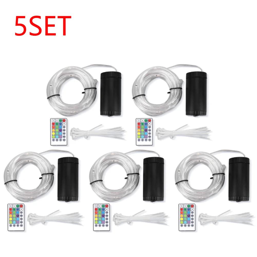 1-5Set LED Bike Wheel Lights Remote Control Safety Warning Tire Strip Light 2 Meters 20 Lights 16 Colors for Bike Night Riding