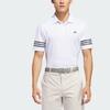 Adidas Striped Fashion Quick-Dry Polo Shirt Men Tops White IU4359