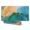Vinyl Desk Mat with Stylish Abstract Waves Print 120X60 Cm