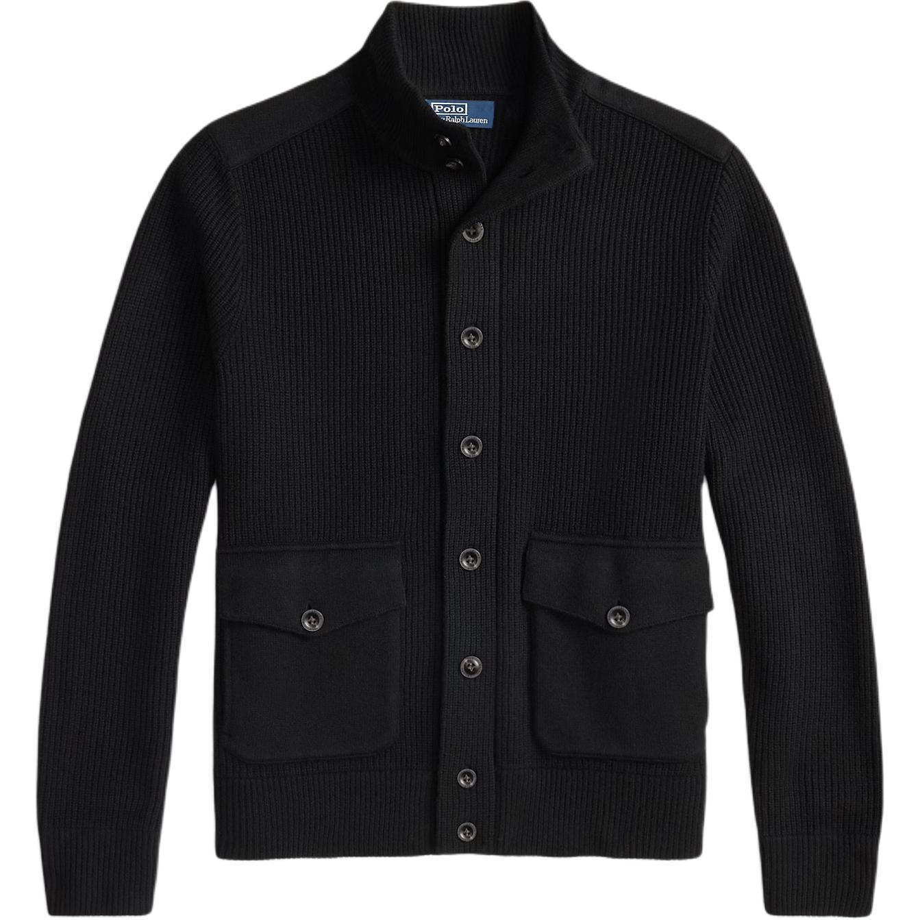 Polo Ralph Lauren Однотонный кардиган с воротником-стойкой Мужской свитер 710979093-001 S