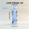 1PC Rock Rock Star Musical Note Text 750ml Color Plastic Water Bottle Leakproof Flip Straw Lid For Sports Office Home Use