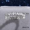 Fashionable INS jewelry, personalized trendy new square diamond ring for women, copper set full ring zircon tail ring
