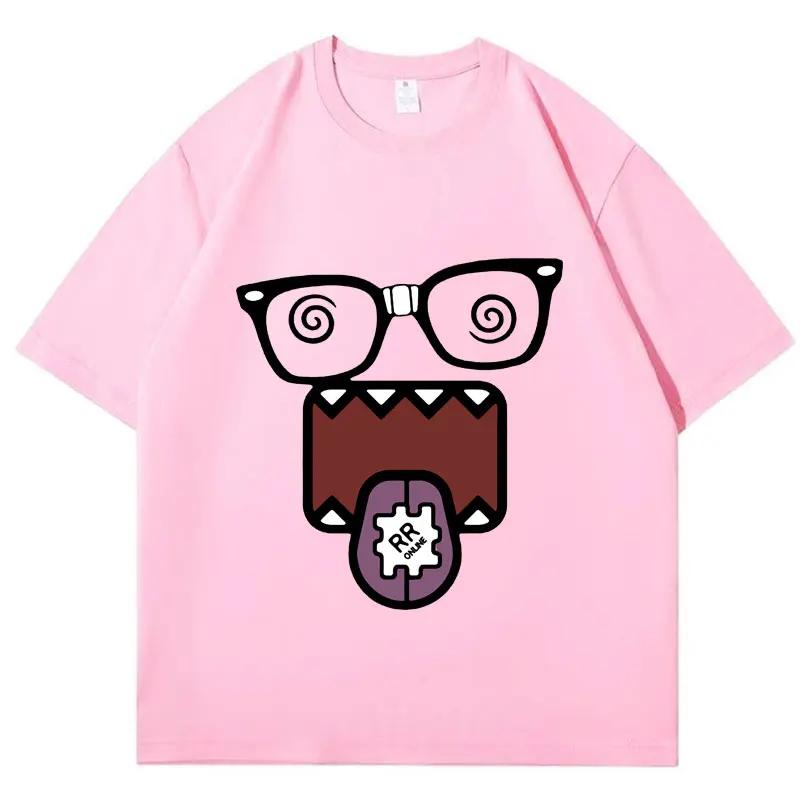 Domo Kun Funny Meme T Shirts Mens Women Clothes Classic Casual Tee Shirts Short Sleeve Summer Tshirt Tops Streetwear