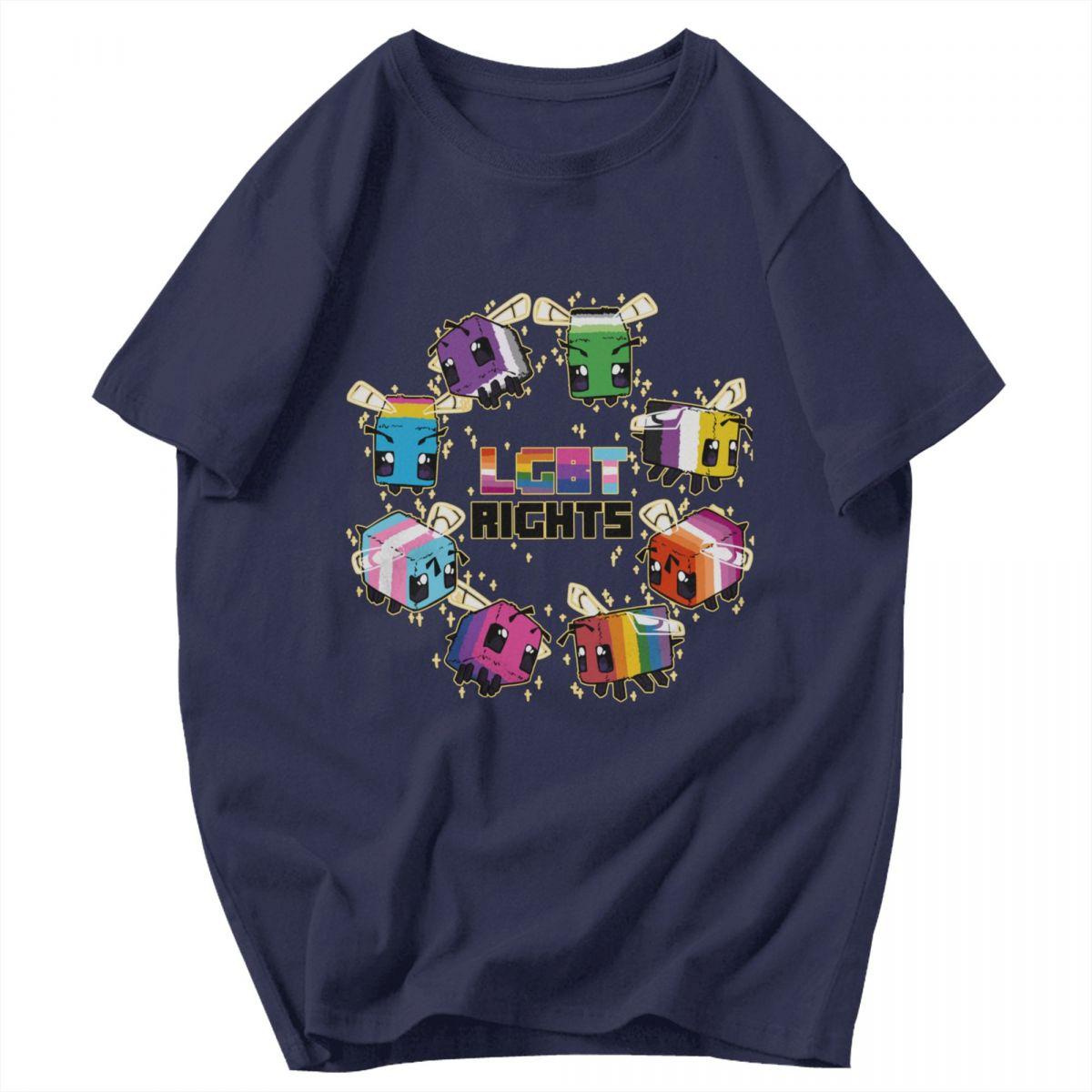 

Men T Shirt Los Jibbities Pride Ally Lgbt Rights Cotton Y2K Graphic Short Sleeve Unisex Clothing T Shirts 4XL