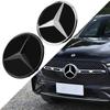 3D ABS Car Emblem Front Grille Badge Replacement Decoration Cover For Mercedes Benz Auto Modification Accessories