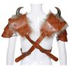 Faux Leather Medieval Shoulder Pauldron Pauldron for Role Play Cosplay Men