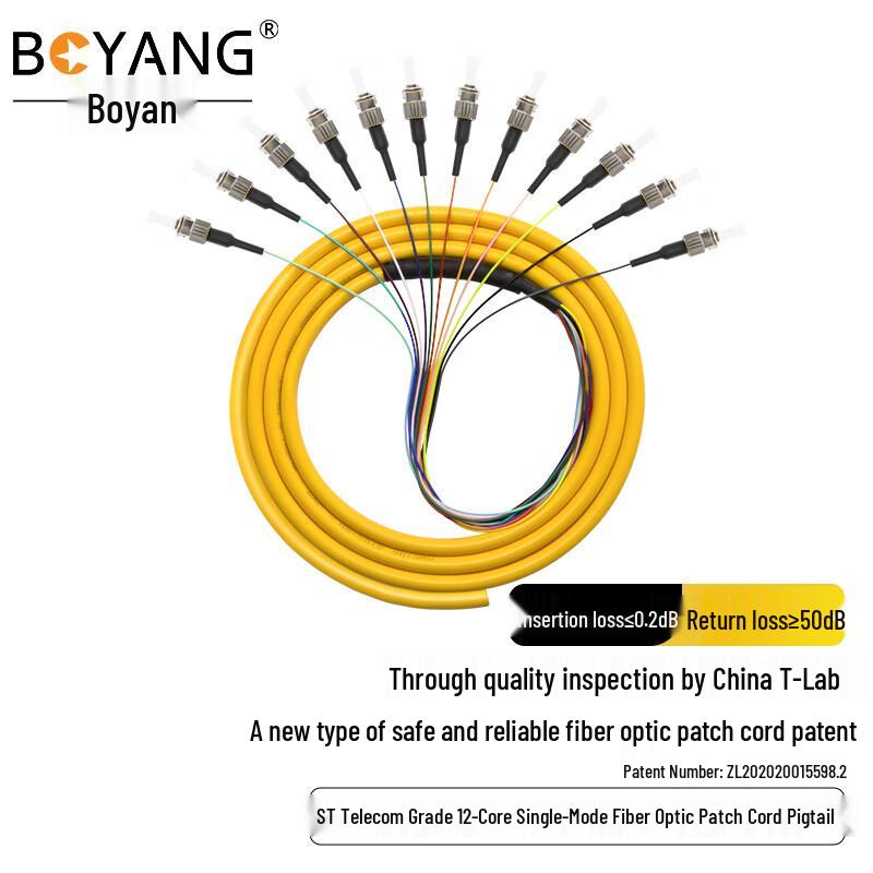 

BOYANG 12-Core Telecom Fiber Optic Pigtails & ODF Splicing Trays