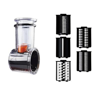 Stainless Steel Slicer/Shredder Attachment for KitchenAid Stand Mixer with 5 Blade Vegetable Slicer, Salad Maker