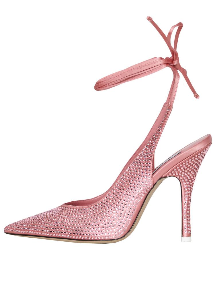 Fashion Summer Rhinestone 10cm High Heel Sandals Women Party Wedding Bride Shoes Large 34-43 Red Orange Blue Satin Banquet Female Shoes