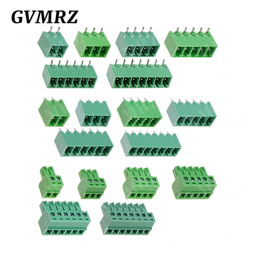 5Set/ 15EDG 3.81mm PCB Seal Screw Terminal Block 2~12 Pin KF15EDG 3.81 Male Plug + Female Socket Pin Header Wire Connector
