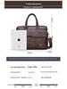 Pánská business casual kabelka aktovka - crossbody taška přes rameno pro kancelář a cestování