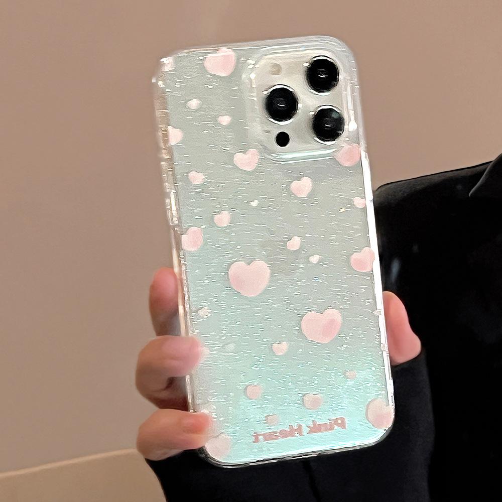 Creative Pink Heart Case for iPhone 17 iPhone 17 Pro Max