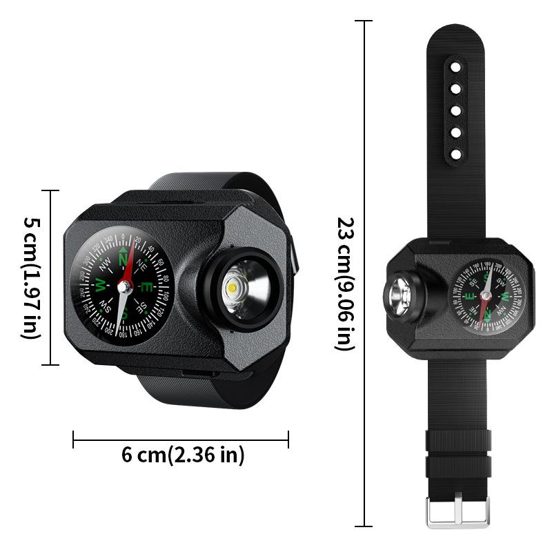 

Наручный фонарик с высокой яркостью и 5 режимами, аксессуары для бега для женщин и мужчин, фонарик для кемпинга, пешего туризма, бега 5 mode