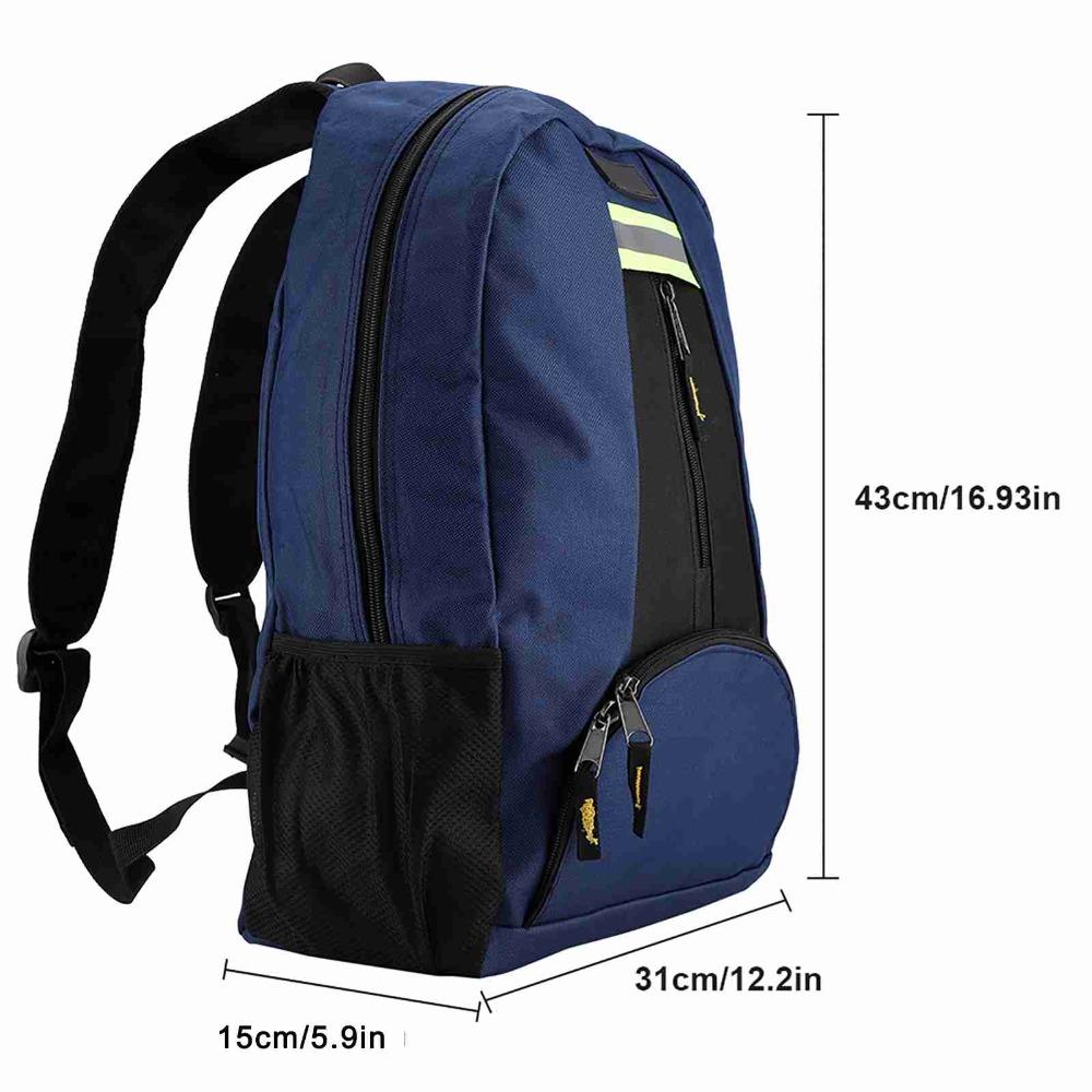 MultiPocket Tool Backpack Heavy Duty Waterproof Electrician Tool Bag Reflective Design Large Capacity Tradesman Tool Bag