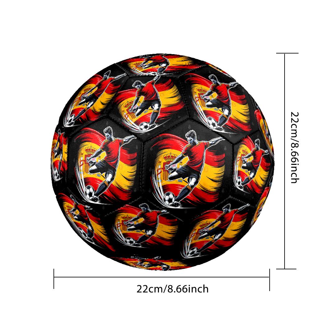 1pc Soccer Ball Pattern Football, Size 5 Soccer Ball Outdoor Athletic Training Ball, Unique Style, Exquisite Holiday Gift