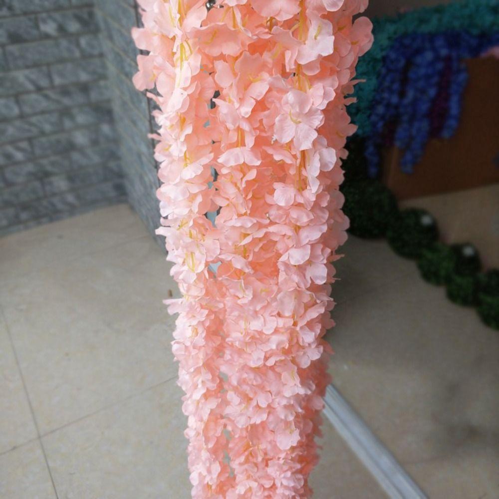 Rattan Silk Garden Decoration Hanging Wedding Living Room Garland For Home Wisteria Fake Flowers