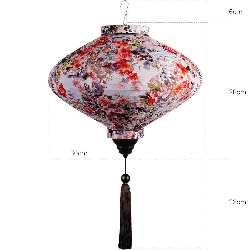 12/14 Zoll Chinesische Seidenlaternen Japan Vietnam Mondfestlaterne Für Außen Frühlingsfest Party Hängedekor Palastlaterne