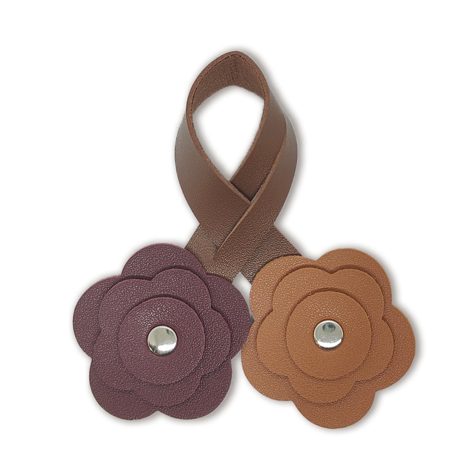 

Fashionable Floral Bag Pendant: Versatile Accessory for Clothing and Bags тёмно-рыжий
