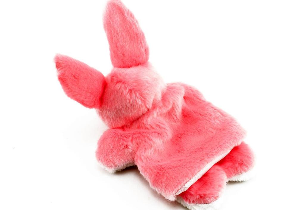 Naissant Cute Pink Bunny Puppet Plush Toy