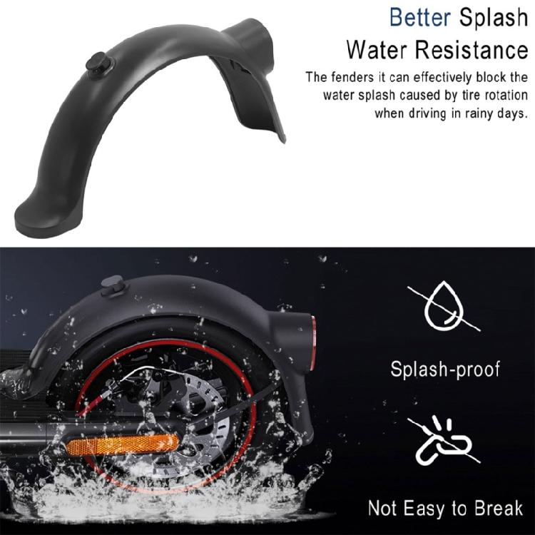 Rear Taillight Back Guard Wing Brackets Scooters Wheel Splashes Mudguard for Everyday Use